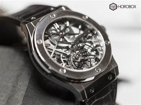 hublot classic fusion skeleton tourbillon titanium|pre owned hublot classic fusion.